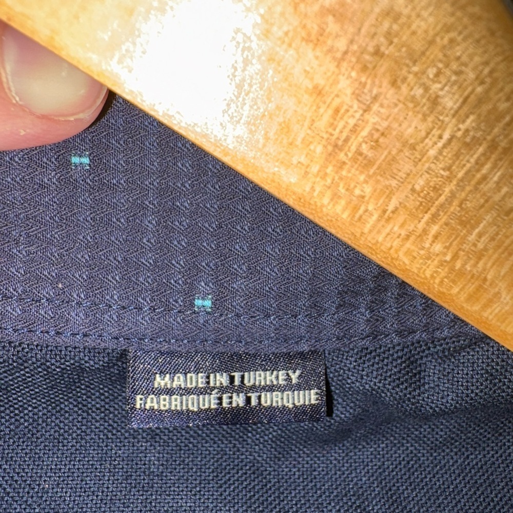 Stone Rose Dark Blue Patterned Shirt small - Picture 5 of 7
